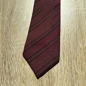 Alfani skinny burgundy tie